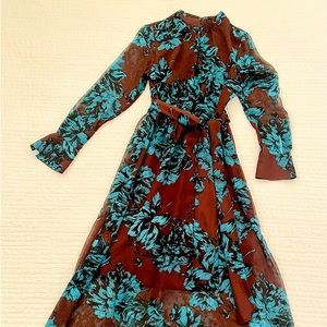 Floral Who What Wear keyhole neck dress (Target)